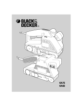 Black & Decker ka 75 e Användarmanual