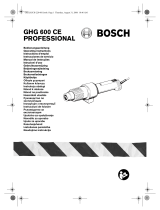 Bosch GHG 600 CE Bruksanvisning