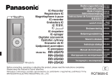 Panasonic RRUS450 Bruksanvisning