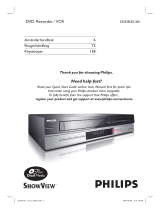Philips DVDR3510V/58 Användarmanual