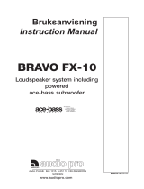Audio Pro Bravo FX-10 Användarmanual