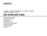 Denon DN-X500 Bruksanvisning