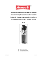 Menuett Olje-/eddikflaske Bruksanvisningar
