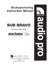 Audio Pro Sub Bravo Användarmanual
