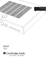 Cambridge Audio AZUR 351A Användarmanual