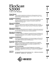 Eizo FlexScan S2000 Bruksanvisning