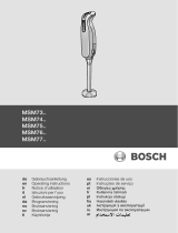 Bosch MSM7400/01 Bruksanvisning