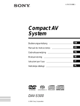 Sony DAV-S500 Bruksanvisning