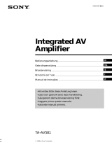 Sony TA-AV581 Bruksanvisning