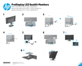 HP ProDisplay P221 21.5-inch LED Backlit Monitor Installationsguide