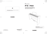 Casio PX-750 Användarmanual