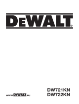 DeWalt DW722KN Bruksanvisning