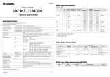 Yamaha MG16XU Specifikation