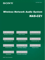 Sony NAS-CZ1 Bruksanvisning