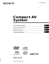 Sony DAV-SC8 Bruksanvisning