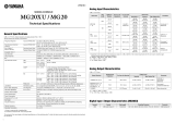 Yamaha MG20XU Specifikation