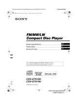 Sony CDX-GT616U Bruksanvisning