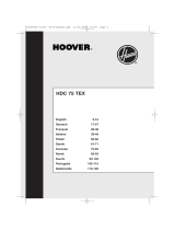 Hoover HDC 75 TEX Användarmanual