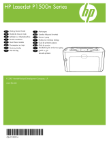 HP LaserJet P1500 Printer series Användarguide