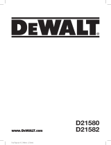 DeWalt D21580K Användarmanual