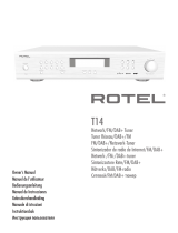 Rotel T14 Silver Bruksanvisning