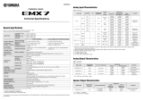 Yamaha EMX7 Powered Mixer Specifikation