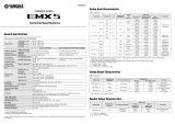 Yamaha EMX5 Powered Mixer Specifikation