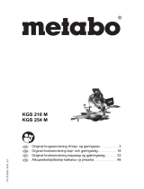 Metabo KGS 216 Bruksanvisning
