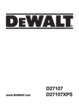 DeWalt D27107XPS Användarmanual