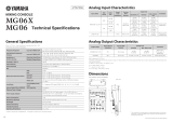 Yamaha MG06 Specifikation