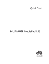 Huawei  HUAWEI MediaPad M3 Snabbstartsguide