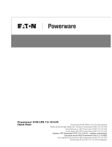 Eaton Powerware 9140 Användarmanual