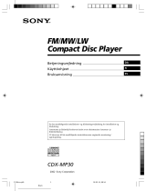 Sony CDX-MP30 Bruksanvisning