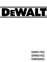 DeWalt DW922K Bruksanvisning