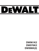 DeWalt DW996 T 1 Bruksanvisning