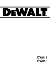 DeWalt DW816 T 1 Bruksanvisning
