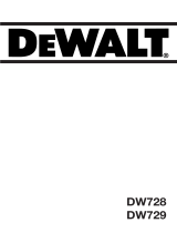 DeWalt DW729 Bruksanvisning