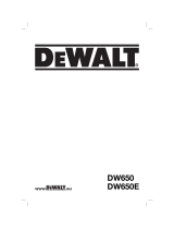 DeWalt DW650 Bruksanvisning