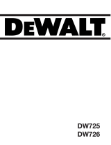 DeWalt DW725 T 3 Bruksanvisning