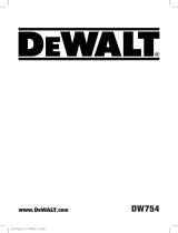 DeWalt DW754 Användarmanual