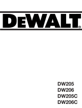DeWalt DW206C Bruksanvisning