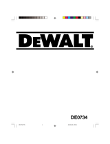 DeWalt DE0734 Användarmanual