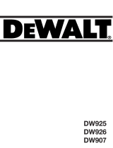 DeWalt DW926K T 1 Användarmanual