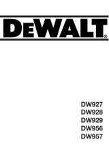 DeWalt DW929 T 11 Bruksanvisning