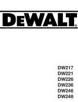 DeWalt DW217 Bruksanvisning