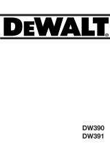 DeWalt Spezialsäge DW 391 Användarmanual