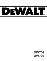 DeWalt DW703 T 2 Bruksanvisning