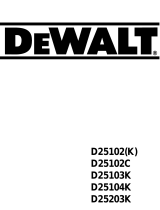 DeWalt D25103K Användarmanual
