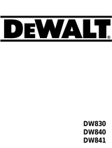 DeWalt DW830 Användarmanual