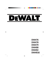 DeWalt DW491K T 1 Bruksanvisning
